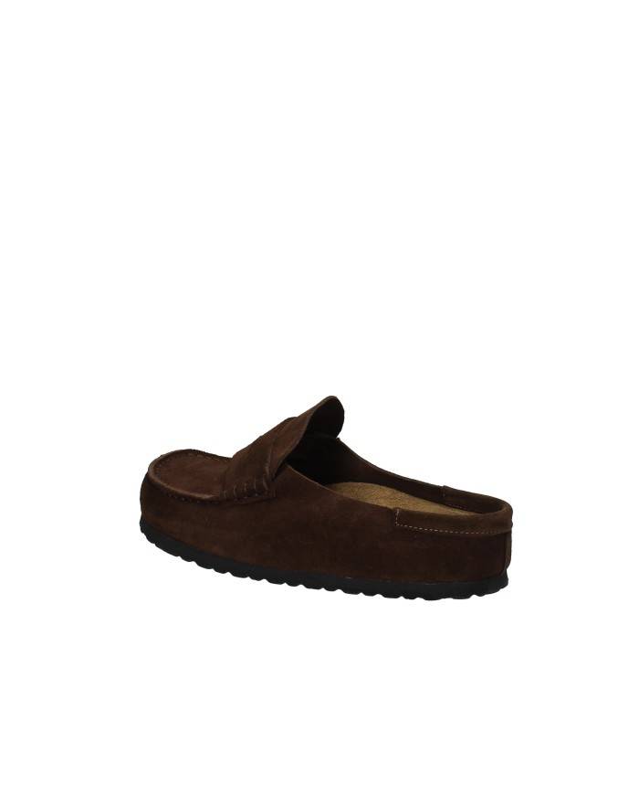 Birkenstock Naples.1031701 Sabot stile mocassino in camoscio Testa Moro