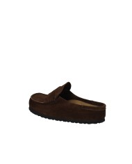 Birkenstock Naples.1031701 Sabot stile mocassino in camoscio Testa Moro