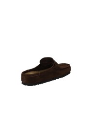 Birkenstock Naples.1031701 Sabot stile mocassino in camoscio Testa Moro