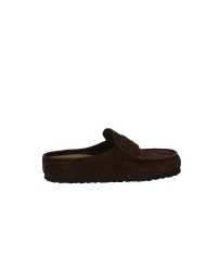 Birkenstock Naples.1031701 Sabot stile mocassino in camoscio Testa Moro