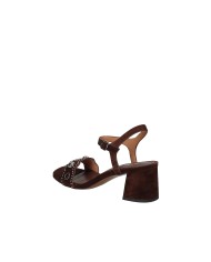 Bibi Lou 711z30vk Sandalo con tacco e borchie in camoscio Testa Moro