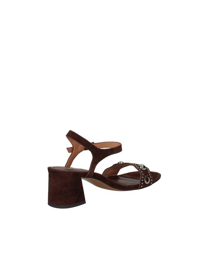 Bibi Lou 711z30vk Sandalo con tacco e borchie in camoscio Testa Moro