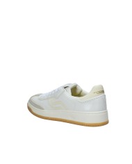 Prima Base 50470 Sneakers basse da uomo in camoscio e pelle Bianco e Beige