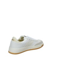 Prima Base 50470 Sneakers basse da uomo in camoscio e pelle Bianco e Beige