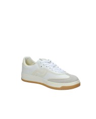 Prima Base 50470 Sneakers basse da uomo in camoscio e pelle Bianco e Beige