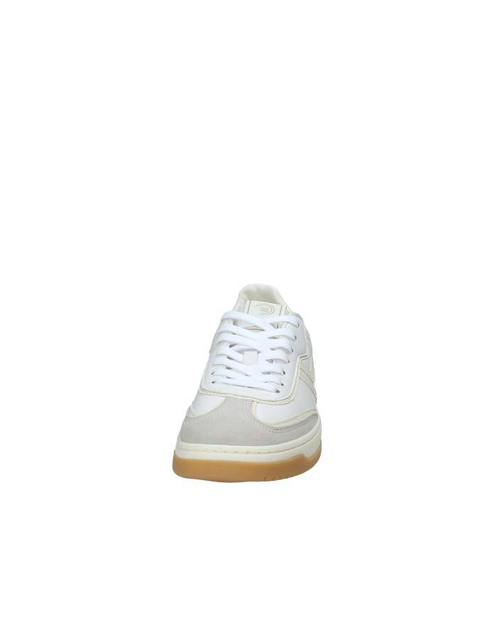 Prima Base 50470 Sneakers basse da uomo in camoscio e pelle Bianco e Beige