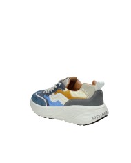 Prima Base 51452 Sneakers da uomo in camoscio e tessuto Blu