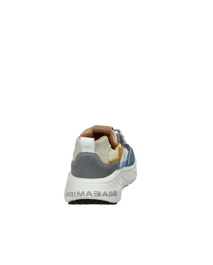 Prima Base 51452 Sneakers da uomo in camoscio e tessuto Blu