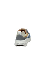 Prima Base 51452 Sneakers da uomo in camoscio e tessuto Blu