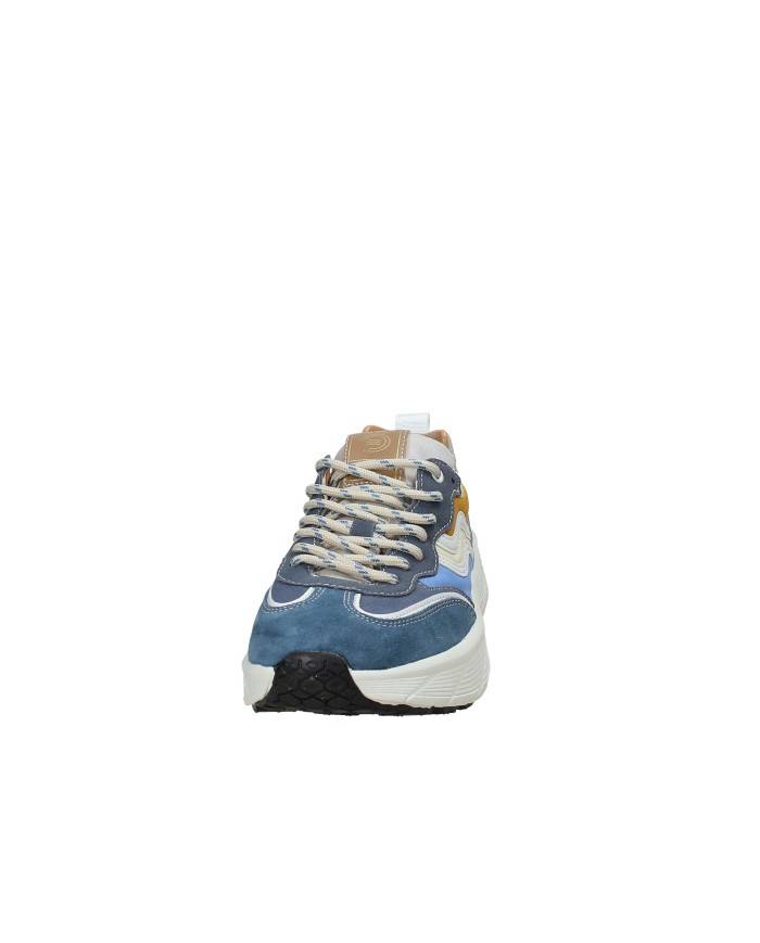 Prima Base 51452 Sneakers da uomo in camoscio e tessuto Blu