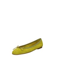 Il Borgo Firenze g714 Ballerina con fiocco in camoscio Verde Lime