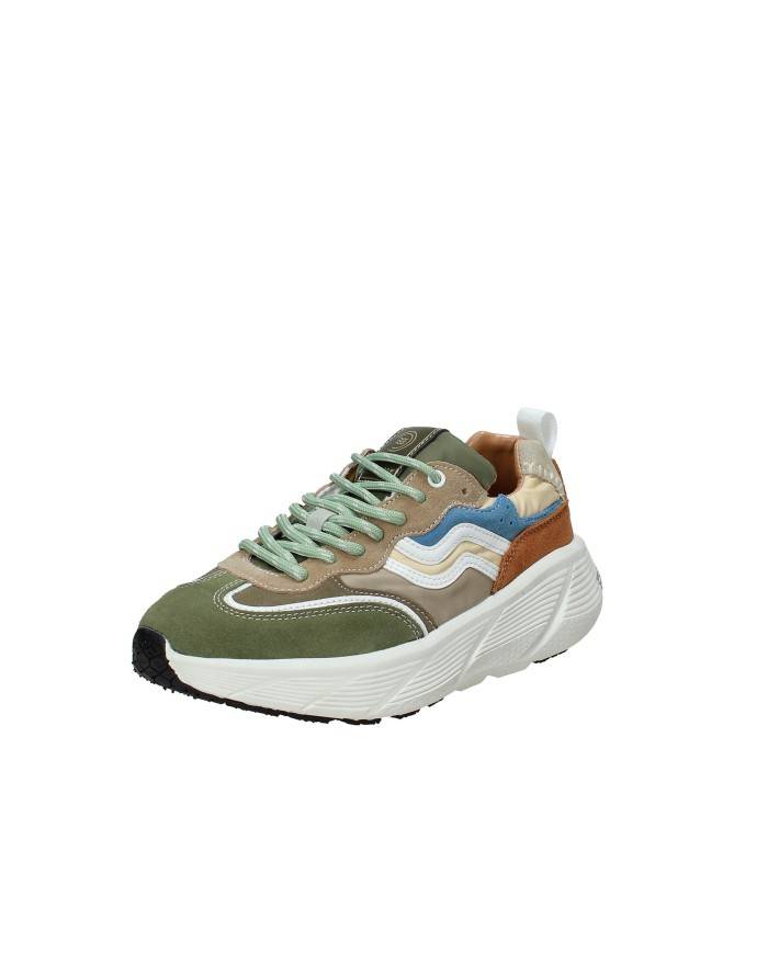 Prima Base 51452 Sneakers da uomo in camoscio e pelle Verde