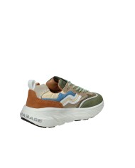 Prima Base 51452 Sneakers da uomo in camoscio e pelle Verde