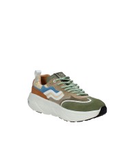Prima Base 51452 Sneakers da uomo in camoscio e pelle Verde