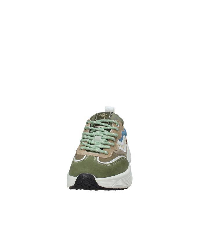 Prima Base 51452 Sneakers da uomo in camoscio e pelle Verde