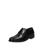 Pawelk's 22202 Stringate da uomo Derby in pelle Nero