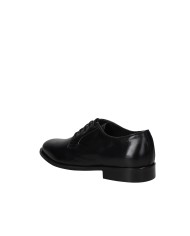 Pawelk's 22202 Stringate da uomo Derby in pelle Nero