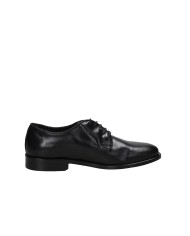 Pawelk's 22202 Stringate da uomo Derby in pelle Nero