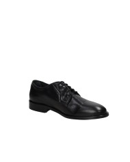 Pawelk's 22202 Stringate da uomo Derby in pelle Nero