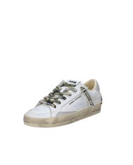Crime London sk8 Delux.19108 Sneaker basse da uomo in pelle e camoscio Bianco