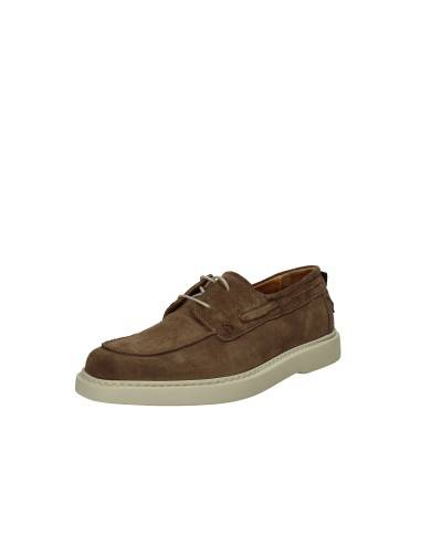 Pawelk's 26124 Scarpa da barca in gomma e camoscio Cammello