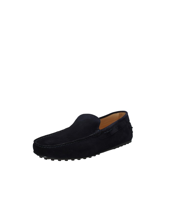 Rossano Bisconti 980-27 Mocassino uomo carshoes in camoscio Blu