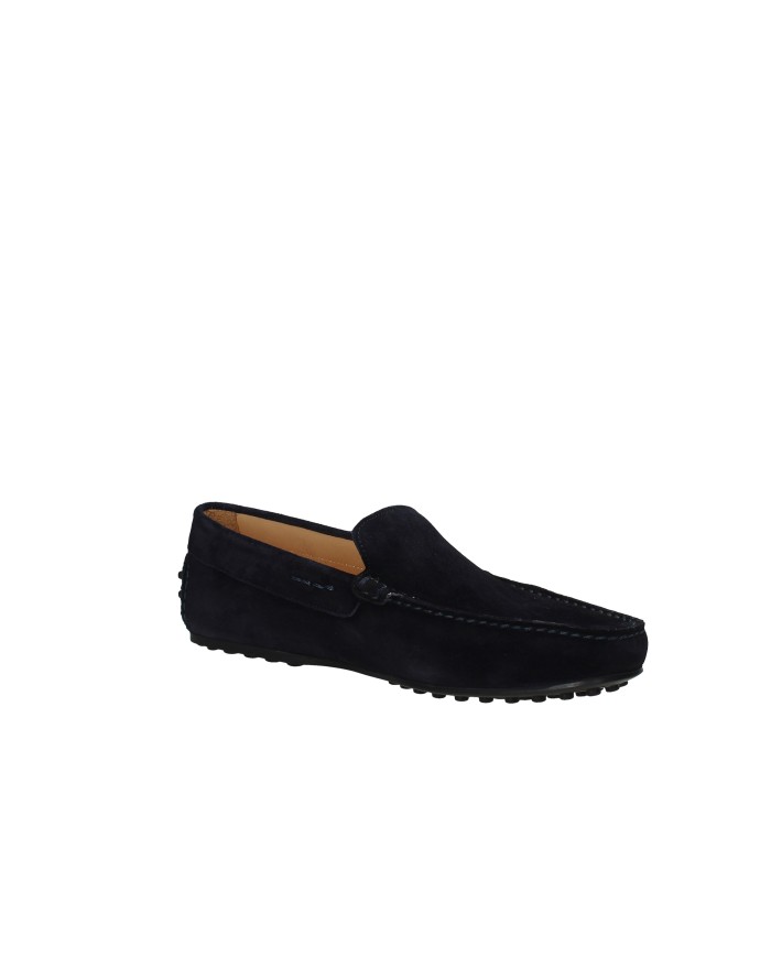 Rossano Bisconti 980-27 Mocassino uomo carshoes in camoscio Blu