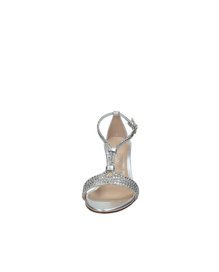 Albano 5520 Sandali alti in pelle laminata Argento