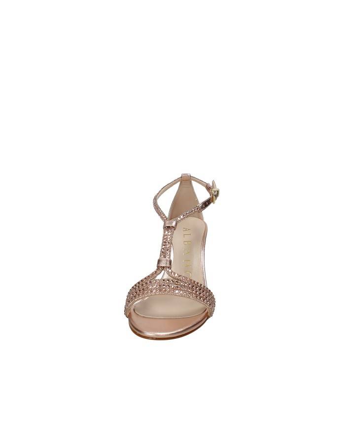 Albano 5520 Sandali alti in pelle laminata Rame