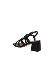 Bibi Lou 876z94hg Sandali con tacco alto in pelle e tessuto Nero