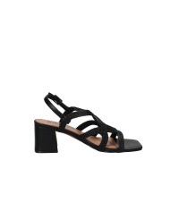 Bibi Lou 876z94hg Sandali con tacco alto in pelle e tessuto Nero