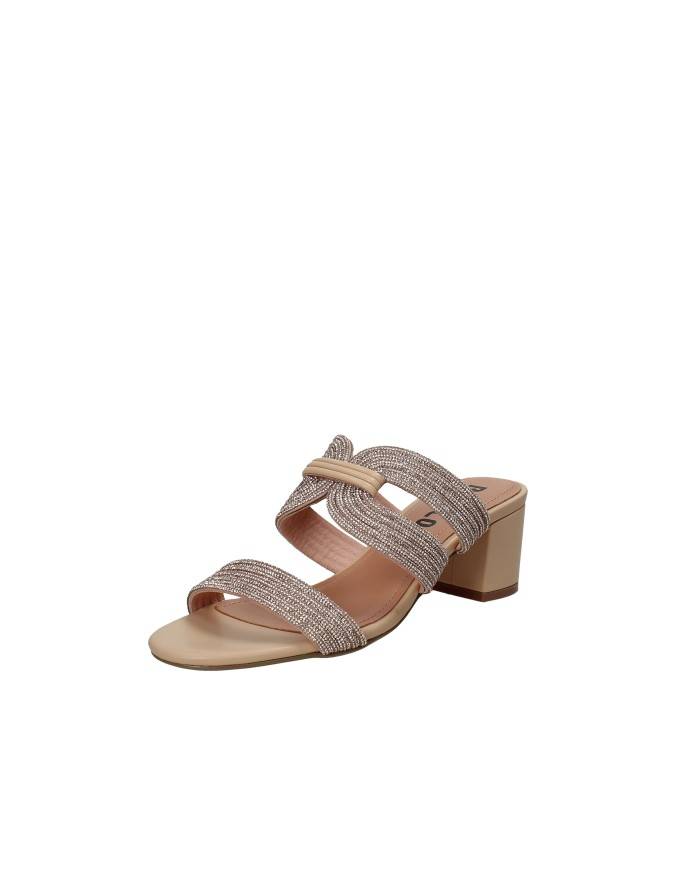 Bibi Lou 940z00hg Sandalo scalzato in pelle e strass Nude
