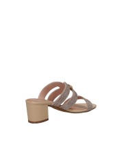Bibi Lou 940z00hg Sandalo scalzato in pelle e strass Nude