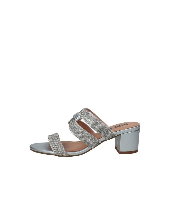 Bibi Lou 940z00hg Sandalo scalzato in pelle e strass Argento