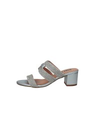 Bibi Lou 940z00hg Sandalo scalzato in pelle e strass Argento