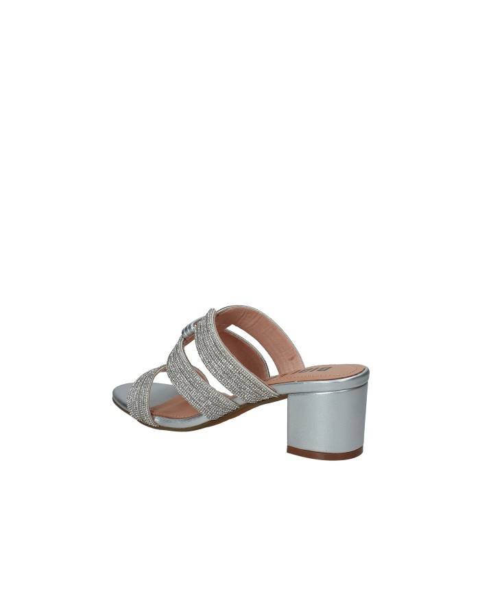 Bibi Lou 940z00hg Sandalo scalzato in pelle e strass Argento