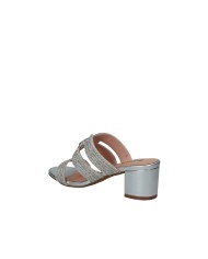 Bibi Lou 940z00hg Sandalo scalzato in pelle e strass Argento