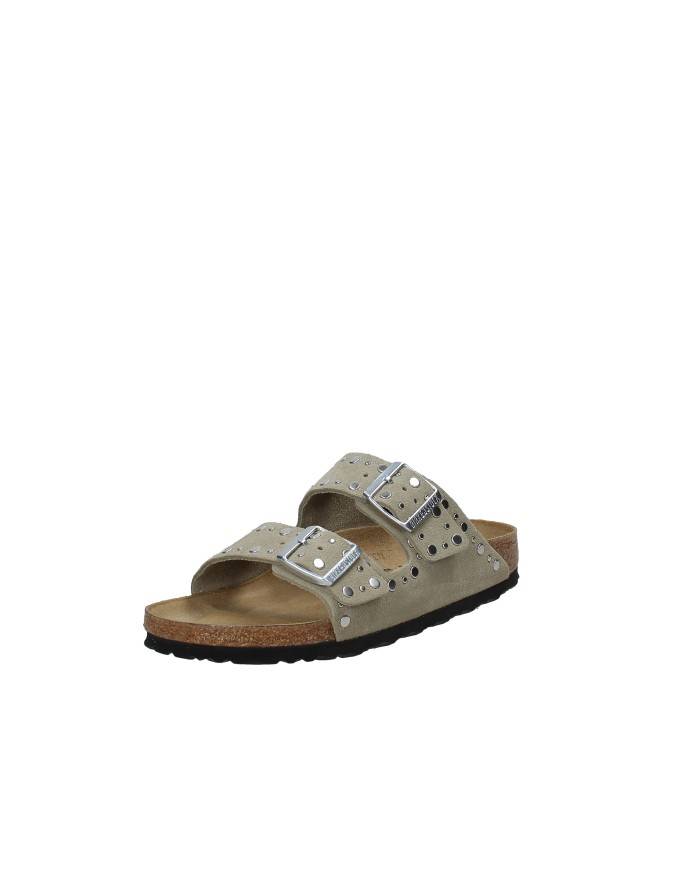 Birkenstock Arizona Rivet.1029390 Sandalo due fasce Arizona in camoscio Taupe