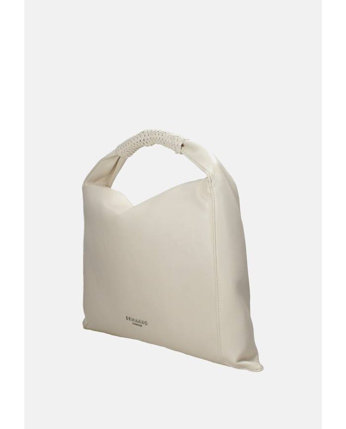 Ermanno Scervino 12402134 Borsa grande a spalla in ecopelle Panna