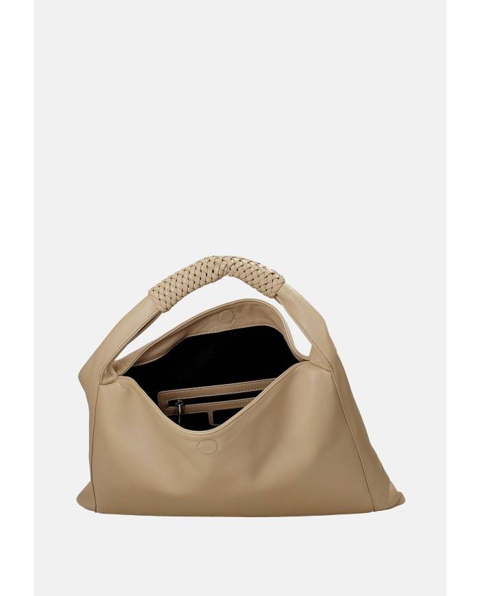 Ermanno Scervino 12402134 Borsa grande a spalla in ecopelle Sabbia