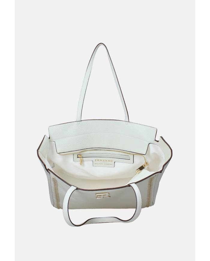 Ermanno Firenze 12402153 Borsa a spalla in ecopelle Bianco