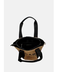 Ermanno Scervino 12402097 Borsa secchiello in rafia Beige