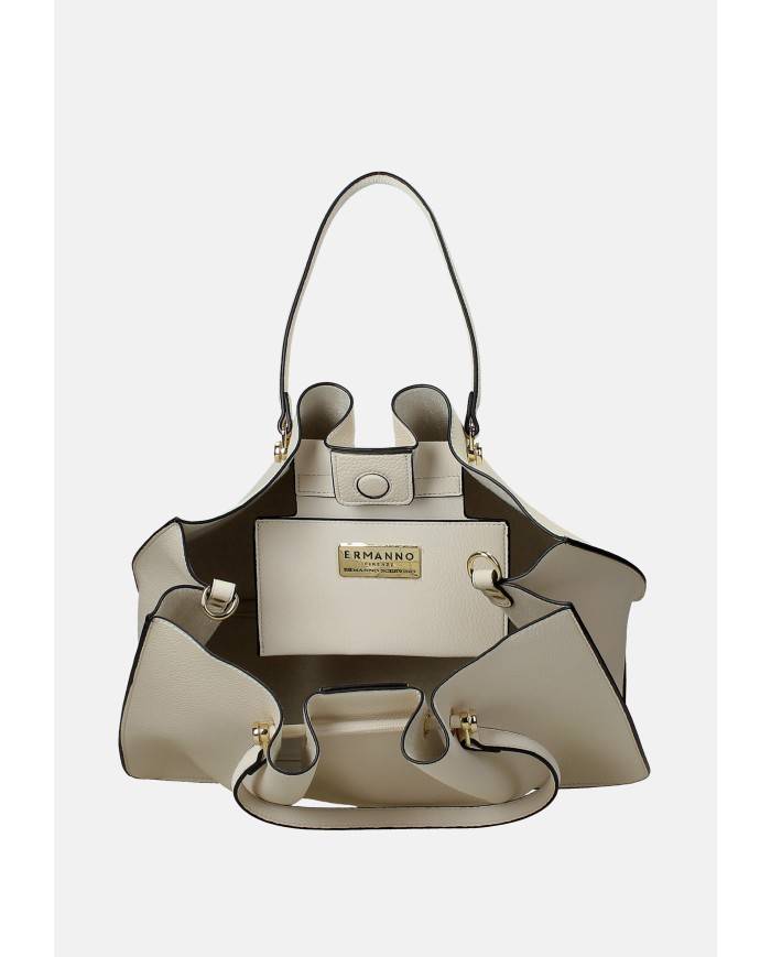 Ermanno Scervino 12402132 Borsa a mano in ecopelle Panna