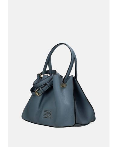 Ermanno Firenze 12402133 Borsa a mano e tracolla in ecopelle Jeans