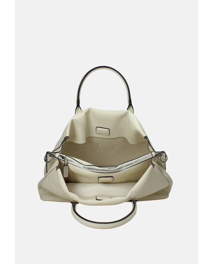Ermanno Scervino 12402114 Borsa a spalla e a tracolla in ecopelle Panna