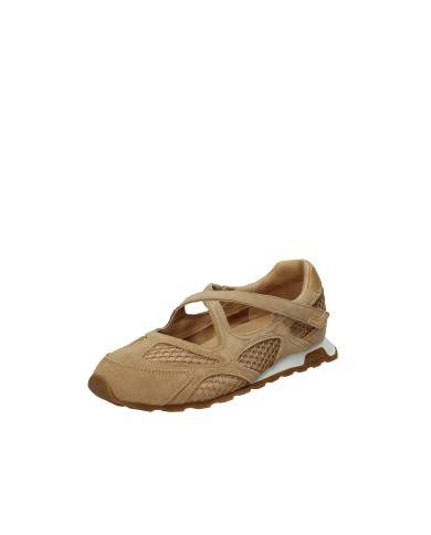 Ash Kore03 Ballerina sneaker in camoscio e mesh Tabacco