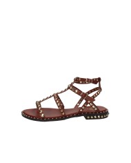 Ash Precious Sandalo basso borchiato in pelle Marrone