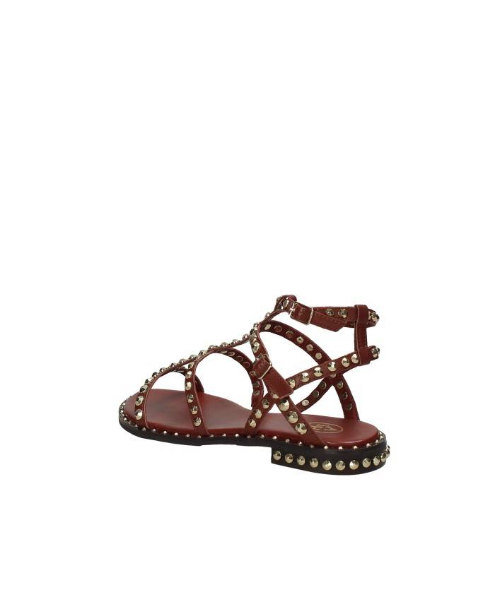Ash Precious Sandalo basso borchiato in pelle Marrone