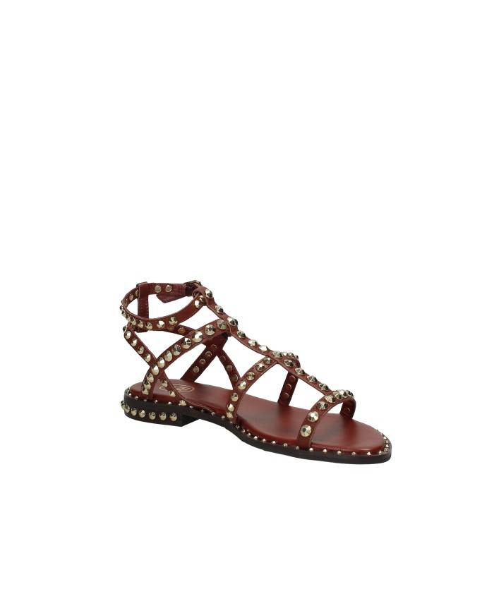 Ash Precious Sandalo basso borchiato in pelle Marrone