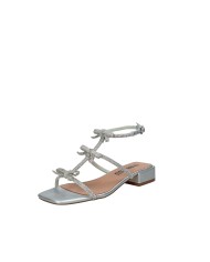Bibi Lou 848z00hg Sandalo con tacco in pelle Argento